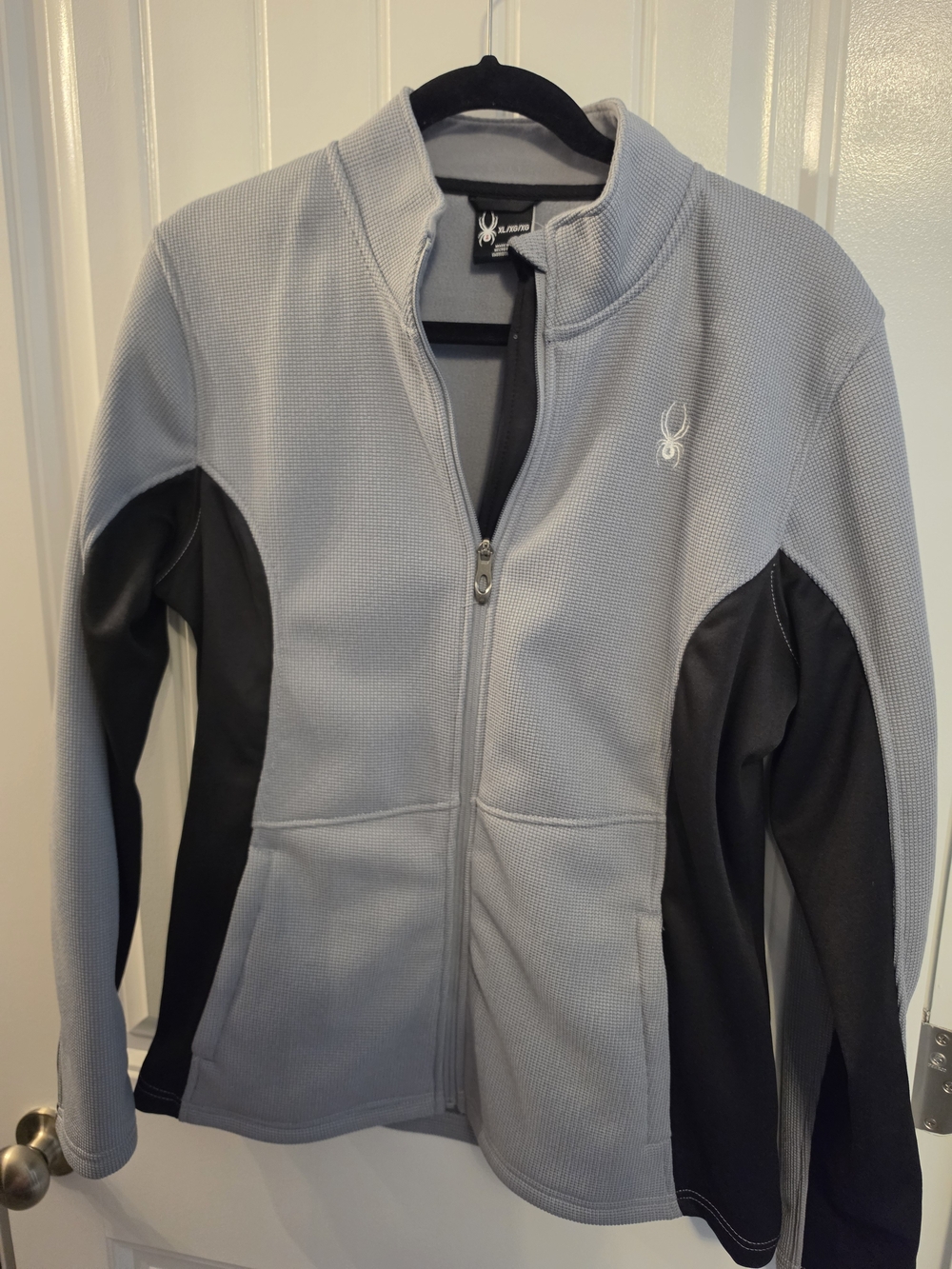 Spyder Women’s Grey and Black Full-Zip Jacket